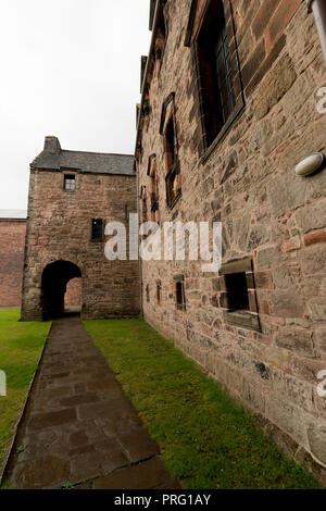 Port Glasgow Schottland Wahrzeichen Gebäude & Fluss Clyde Küste Stockfoto