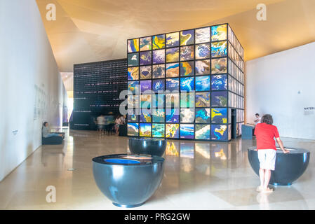 Museum von Morgen (Museu do Amanha) Innenraum - Rio de Janeiro, Brasilien Stockfoto