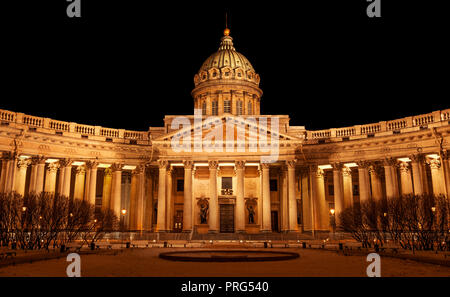 Kasaner Kathedrale in St. Petersburg, Russland Stockfoto