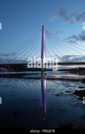 Nördlichen Turm Brücke über den Fluss Wear, Sunderland, Tyne and Wear, England, Vereinigtes Königreich Stockfoto