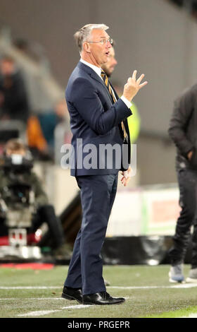 Hull City Manager Nigel Adkins während der Sky Bet Championship Match am KC Stadium, Hull. Stockfoto