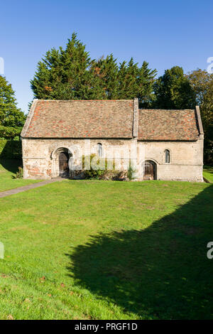 Das Äußere des Aussätzigen Kapelle St. Maria Magdalena mittelalterliche Kapelle, Cambridge, Großbritannien Stockfoto