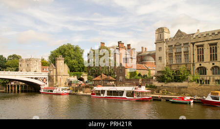 York um lendal Brücke über den Fluss Ouse Stockfoto