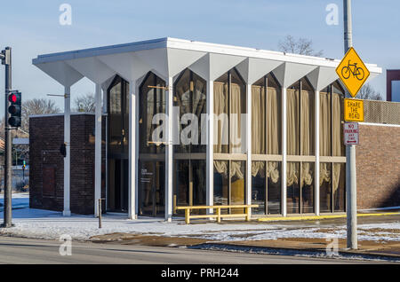 Moderne Bankgebäude in der Innenstadt von Clayton Stockfoto