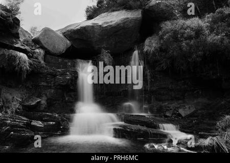 In der Nähe von Black Clough Wasserfall im Peak District Stockfoto