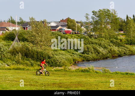 Native Gemeinschaft von Mistissini Northern Quebec Kanada Stockfoto