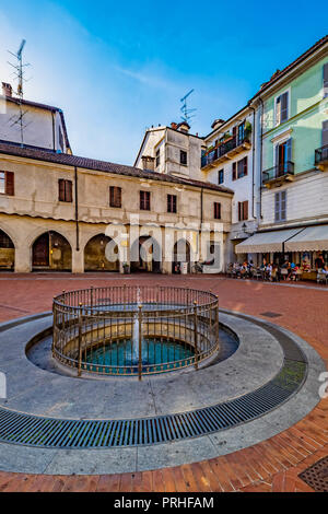 Italien Piemont alten Broletto, Palazzo Vecchio Square Stockfoto