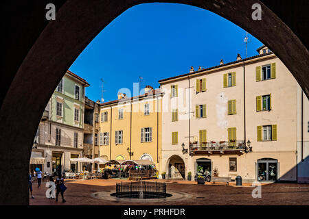 Italien Piemont alten Broletto, Palazzo Vecchio Square Stockfoto