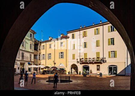 Italien Piemont alten Broletto, Palazzo Vecchio Square Stockfoto