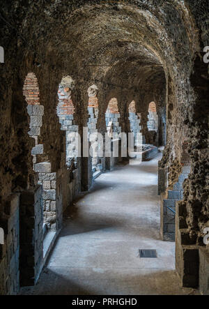 Die U-Bahn der römischen Theater in Catania. Sizilien, Italien. Stockfoto