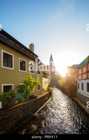 Europa, Tschechien, Region Südböhmen, Cesky Krumlov, UNESCO-Welterbe Stockfoto