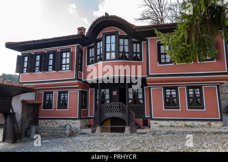 Todor Kableshkov Memorial House in Koprivshtitsa, zentrale Bulgarien. Stockfoto