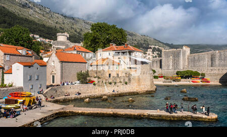 Der Haufen Hafen, Dubrovnik, Kroatien, Europa Stockfoto