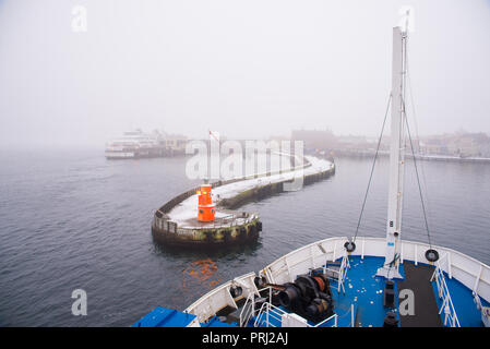 Sehenswürdigkeiten der Hafen von Helsingborg. Stockfoto