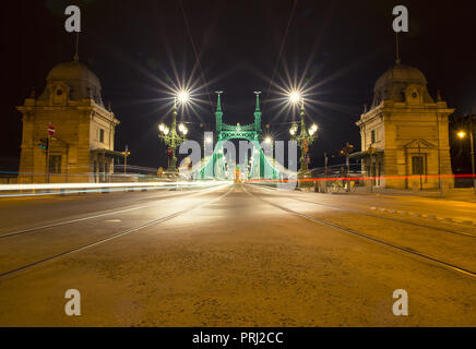 Budapest bei Nacht Stockfoto