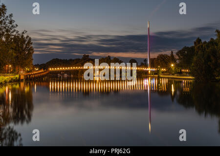 Christchurch Brücke, Lesen ist eine Fußgängerzone und Zyklus Brücke über die Themse zu Lesen in der englischen Grafschaft Berkshire. Stockfoto