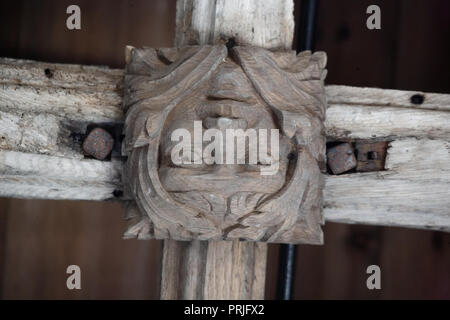 St Mawgan, Alte Laterne Laterne Kreuz, Kreuz, Newquay, Cornwall, England. Stockfoto