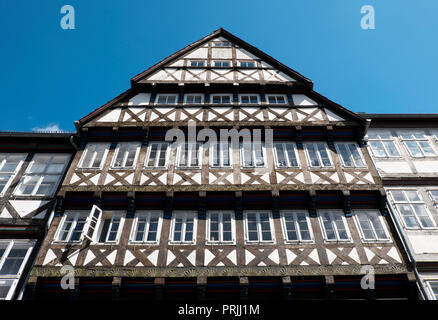 Historisches Fachwerkhaus, Fassade, Altstadt, Hannover, Niedersachsen, Deutschland Stockfoto