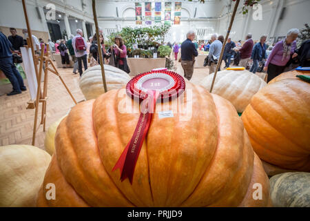 London, Großbritannien. 2. Okt 2018. RHS Harvest Festival zeigen. Credit: Guy Corbishley/Alamy leben Nachrichten Stockfoto