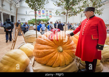 London, Großbritannien. 2. Okt 2018. RHS Harvest Festival zeigen. Credit: Guy Corbishley/Alamy leben Nachrichten Stockfoto