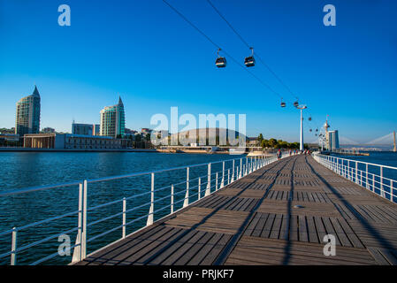 Lissabon Portugal. 01. Oktober 2018. Parque das Nacoes in Lissabon Lissabon, Portugal. Stockfoto