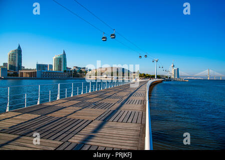 Lissabon Portugal. 01. Oktober 2018. Parque das Nacoes in Lissabon Lissabon, Portugal. Stockfoto