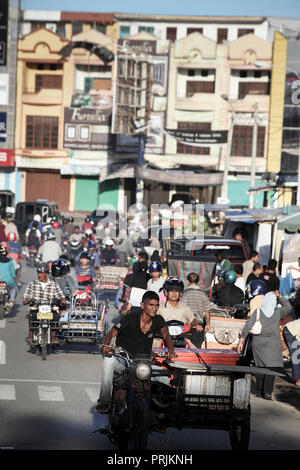 Straßenszene in Banda Aceh auf Sumatra, Indonesien Stockfoto