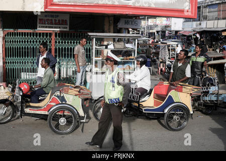 Straßenszene in Banda Aceh auf Sumatra, Indonesien Stockfoto