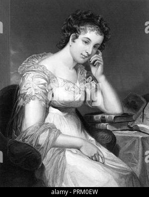 MARIA EDGEWORTH (1768-1849), anglo-irischer Abstammung, Autor von Büchern für Kinder und Erwachsene in eine Gravur 1872 Stockfoto