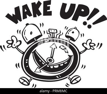 Wake up alarm Cartoon Illustration Vektor Stock Vektor