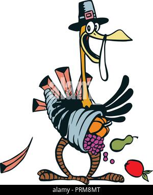 Gans Zeichentrickfigur illustration Vektor, Stock Vektor