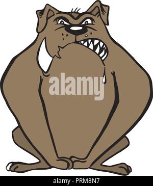 Bulldog cartoon Vector Illustration Stock Vektor