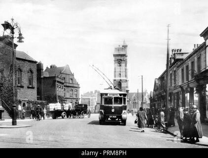 Upper Church Street, Hartlepool Anfang der 1900er Jahre Stockfoto