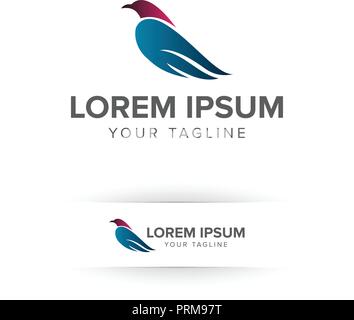 Bird Logo Design Konzept Vorlage Stock Vektor