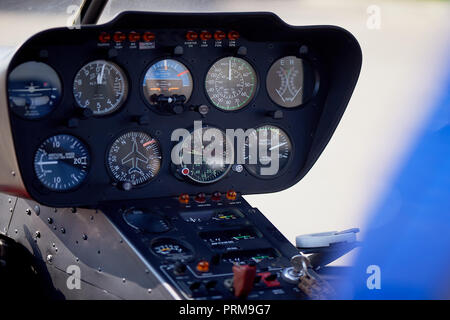 Devices on the remote control helicopter.Macro. Stockfoto
