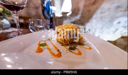 Restaurant Da Divo. Siena, Italien Stockfoto