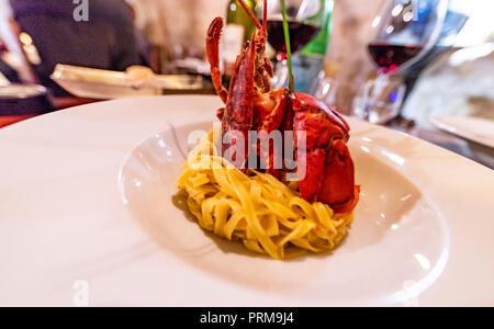 Restaurant Da Divo. Siena, Italien Stockfoto