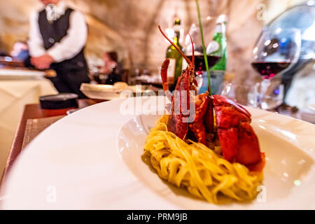 Restaurant Da Divo. Siena, Italien Stockfoto