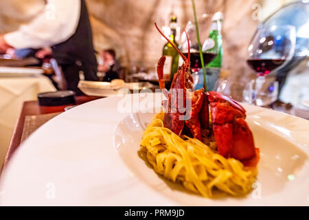 Restaurant Da Divo. Siena, Italien Stockfoto