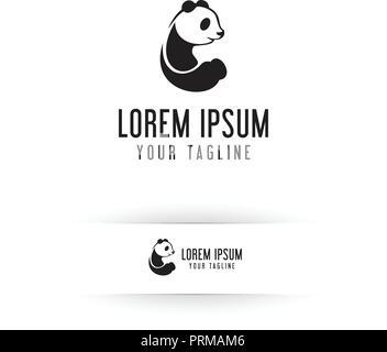 Panda Logo. Tiere Logo Design Konzept Vorlage Stock Vektor