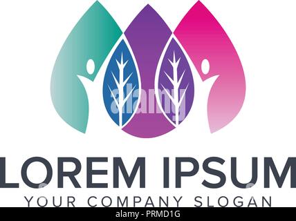 Organische Leute Logo, Logo, Logo, Vector Logo Vorlage Stock Vektor