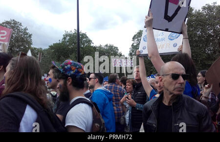 London, Großbritannien, 2. Juli 2016. 'March für Europa", Anti-Brexit protestieren. Stockfoto