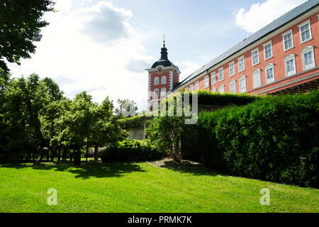 Chateau at Kamenice nad lipou, Südböhmen, Pelhrimov, Tschechischen Republik, sonnigen Sommertag Stockfoto