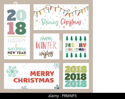 Gruß an Weihnachten text Design Vector Illustration Stock Vektor