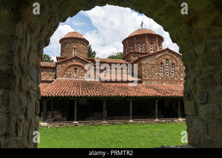 Mittelalterliche Vodoca Kloster Saint Leontius in der Nähe der Stadt Strumica, Republik Mazedonien Stockfoto