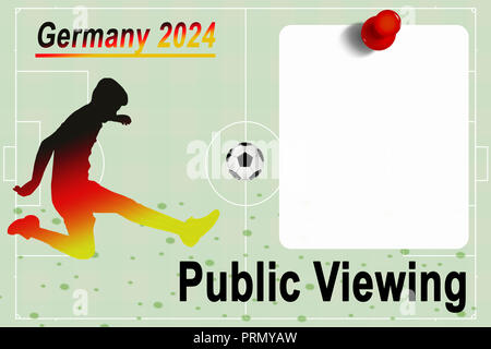 Public Viewing - Fußball Deutschland 2024 Stockfoto