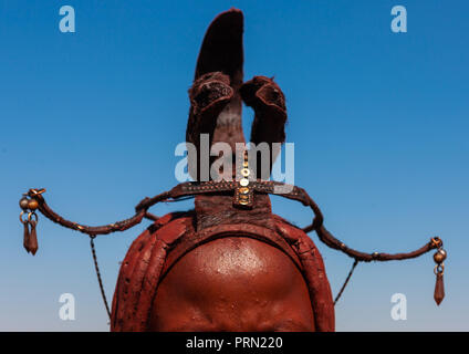 Himba Frau, Cunene Provinz, Oncocua, Angola Stockfoto