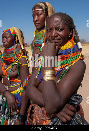 Mumuhuila Stamm Frauen, Huila Provinz, Chibia, Angola Stockfoto