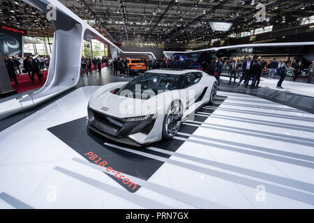 Paris, Frankreich. 3. Oktober 2018. Ein PB 18 Audi e-tron Concept auf der Paris Motor Show. © David Bertho/Alamy leben Nachrichten Stockfoto