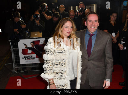 London, Großbritannien. 3. Okt 2018. Ben Miller besuchen Johnny English schlägt wieder an CURZON Mayfair, London, Großbritannien. 3. Oktober 2018. Bild Capital/Alamy leben Nachrichten Stockfoto